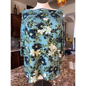 J. Jill Floral Tunic From the Wearever Collection EUC Size L